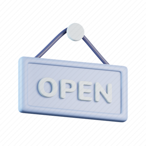 Open, sign, store, signage, hanging, door icon - Download on Iconfinder