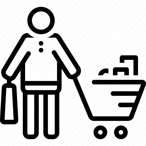 Buyer, consumable, grocery, purchase, purchaser, trolly, vendee icon - Download on Iconfinder