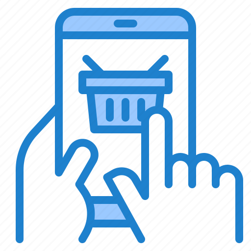 Shopping, online, buy, busket, mobilephone icon - Download on Iconfinder