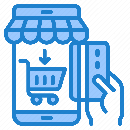 Shopping, online, mobilephone, credit, card, payment icon - Download on Iconfinder