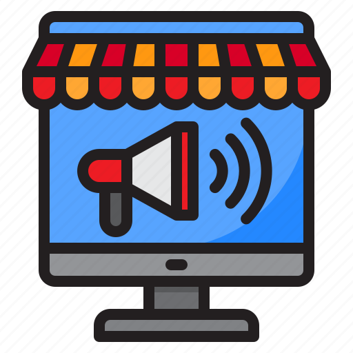 Advertising, megaphone, store, online, shopping icon - Download on Iconfinder