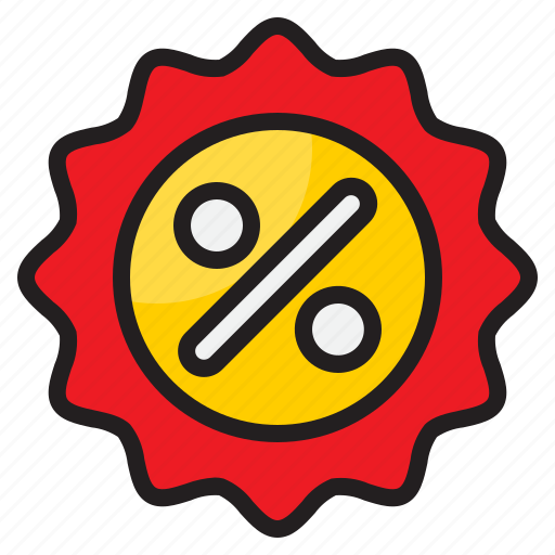 Discount, sale, shopping, badge, percent, tag icon - Download on Iconfinder