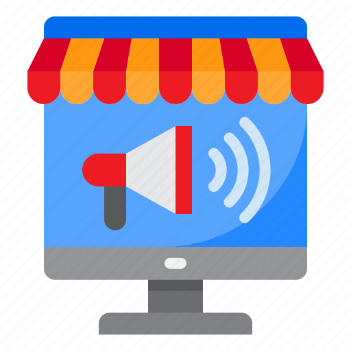 Advertising, megaphone, store, online, shopping icon - Download on Iconfinder