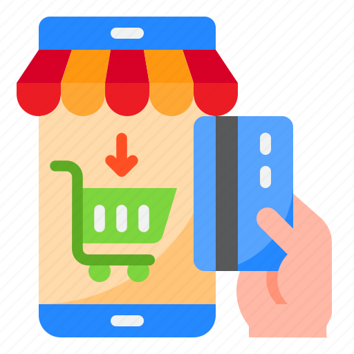 Shopping, online, mobilephone, credit, card, payment icon - Download on Iconfinder