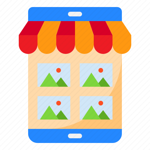 Store, shop, mobilephone, product, image icon - Download on Iconfinder