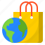 world, shopping, online, global, bag 