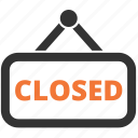 close, tablet, store, closed 