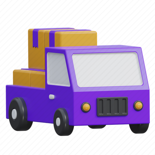 Delivery truck, truck, delivery, shipping, transport, package, box icon - Download on Iconfinder