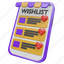 wishlist, checklist, shopping, cart, basket, list, buy 