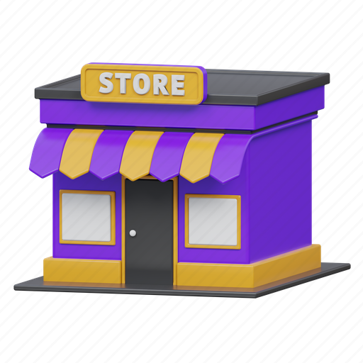 Store, shop, market, shopping, buy, sale, ecommerce 3D illustration - Download on Iconfinder