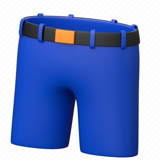 Pants, dress, cloth, trousers, fashion, short, clothing 3D illustration - Download on Iconfinder