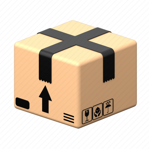 Delivery box, box, package, gift, present, file, presentbox 3D illustration - Download on Iconfinder
