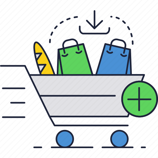 Basket, cart, full, grocery, shopping icon - Download on Iconfinder