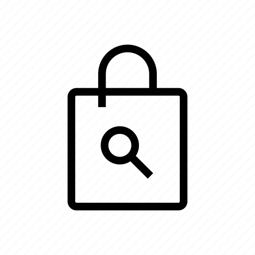 Lock, shopping, bag, delivery, online, secure, store icon - Download on Iconfinder