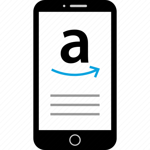 Amazon, arrow, device, mobile icon - Download on Iconfinder
