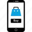 bag, buy, mobile, shopping 