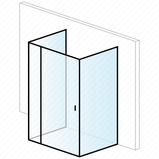 Bathroom, enclosure, rectangular, shower, shower enclosure icon - Download on Iconfinder