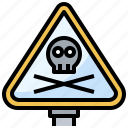 danger, death, sign, triangle, warning