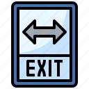 arrow, exit, sign, signal, signs