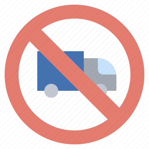Forbidden, no, prohibition, signaling, transportation, truck icon - Download on Iconfinder