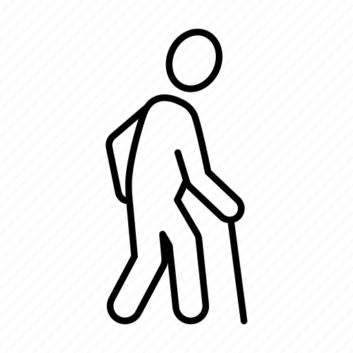 Walking, stick figure, man, profile, head, users, business icon - Download  on Iconfinder