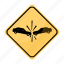 accident, crash, risk, road, sign, traffic, yellow 