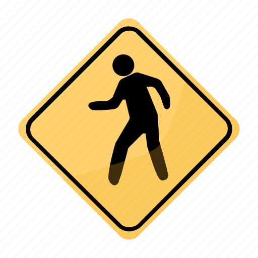 Crossing, dangerous, people, road, sign, traffic, yellow icon - Download on Iconfinder