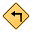 curv, dangerous, pronounced, road, sign, traffic, yellow 