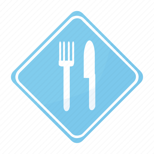 Restaurant, road, sign, traffic icon - Download on Iconfinder