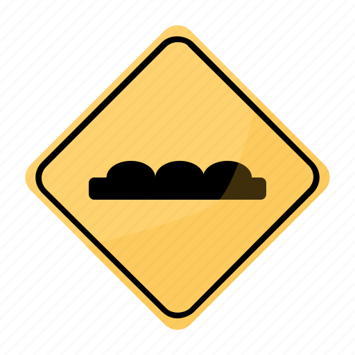 Road, sign, stop, topes, traffic, yellow icon - Download on Iconfinder
