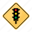 light, road, sign, traffic, yellow 