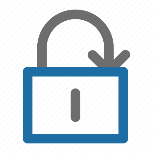 Arrow, lock, padlock, sign icon - Download on Iconfinder