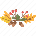 fall, leaf, frame, decoration, border, autumn, ornaments
