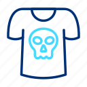 skull, shirt, halloween, happy, party, death, head, skeleton