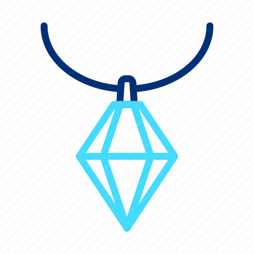 Necklace, pendant, diamond, gem, locket, heart, jewelry icon - Download on Iconfinder