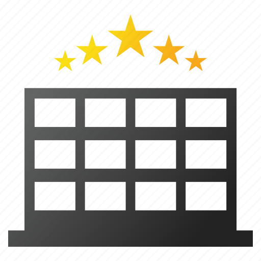 Hotel stars, motel, rating, rooms, tourism, travel, vacation icon - Download on Iconfinder
