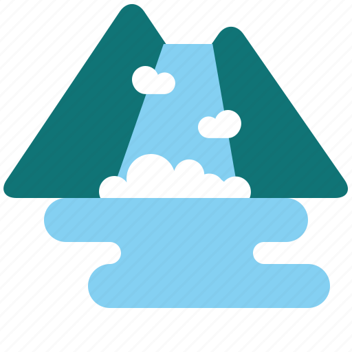 Fountain, lanscape, mountain, nature, waterfall icon - Download on Iconfinder