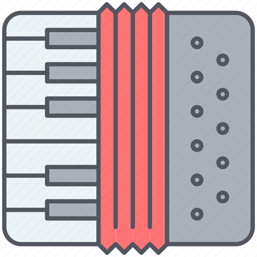 Accordion, folk, harmonica, instrument, musical, play, song icon - Download on Iconfinder