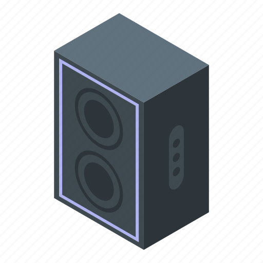 Bass, cartoon, isometric, music, party, speaker, texture icon - Download on Iconfinder