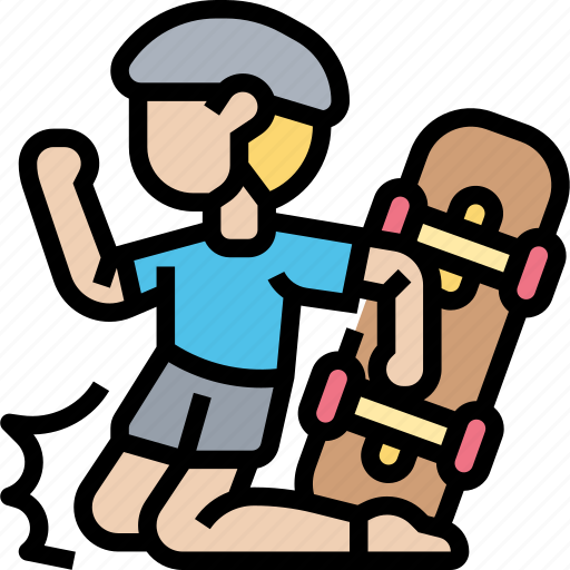 Injury, accident, hurt, skating, fail icon - Download on Iconfinder