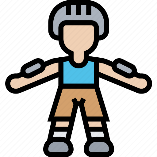Protection, skater, pad, helmet, safety icon - Download on Iconfinder