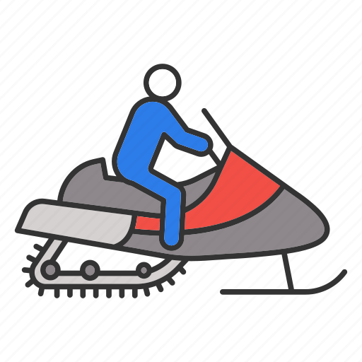 Driver, motor sled, person, snowmachine, snowmobile, winter, bike icon - Download on Iconfinder