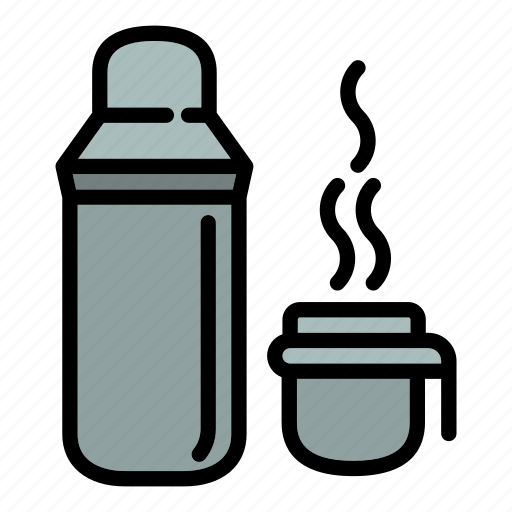 Bottle, hand, hot, tea, thermos, water icon - Download on Iconfinder