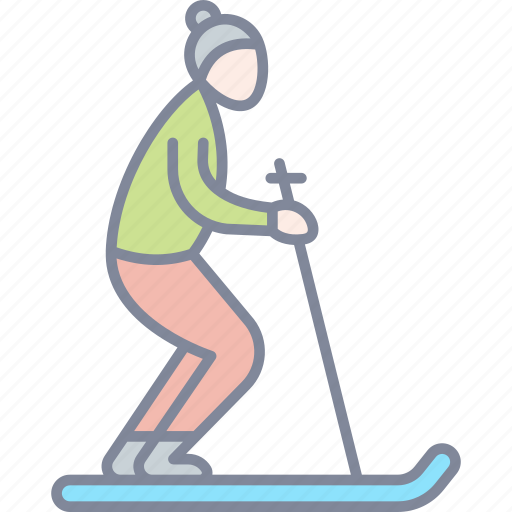 Skiing, winter, sport, skating icon - Download on Iconfinder