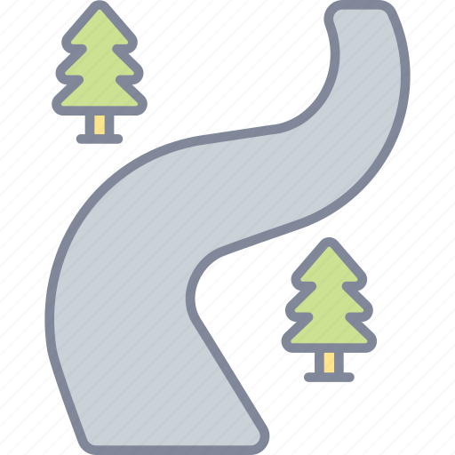 Ski, route, map, road icon - Download on Iconfinder