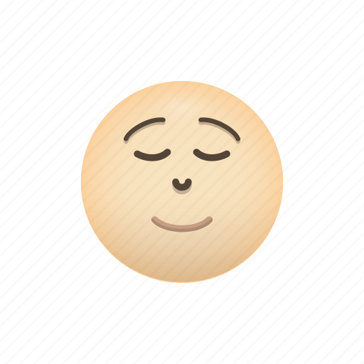 Emoji, face, happy, relieved, satisfied icon - Download on Iconfinder