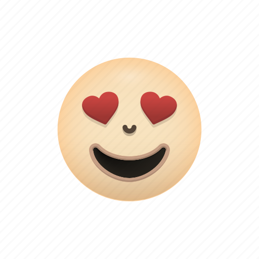 Emoji, eyes, face, heart, smiling, with icon - Download on Iconfinder