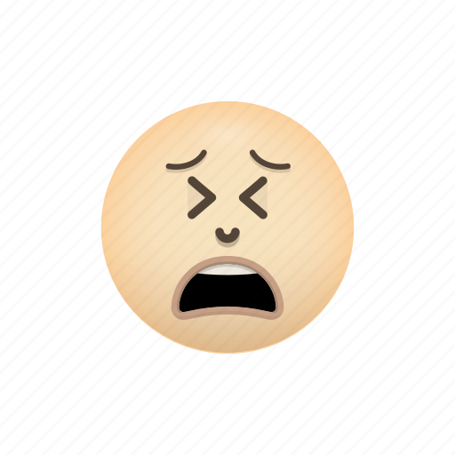 Crying, emoji, face, negative, tired icon - Download on Iconfinder