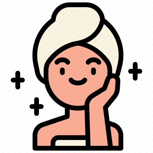 Beauty, skincare, facial, routine, woman, cosmetic, self icon - Download on Iconfinder