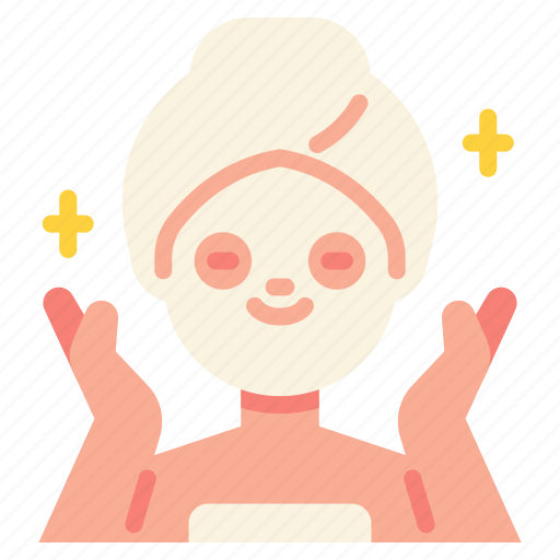 Mask, skincare, facial, routine, woman, cosmetic, self icon - Download on Iconfinder
